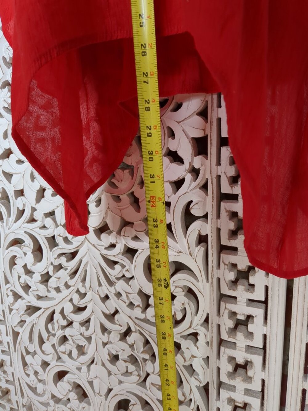 Red Long Sleeve Tunic - Picture 8 of 11